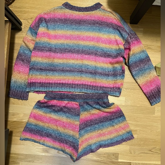Something Navy Sweater and Sweatershorts set - poppy ombré - Picture 6 of 6